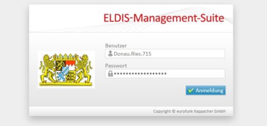Login der ELDIS Management Suite