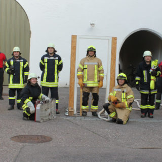 Gruppenfoto des Atemschutzgeräteträger-Lehrgang in Nördlingen im Juni 2021